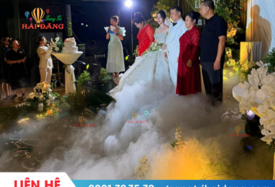 Dịch vụ tạo khói lạnh sân khấu tiệc cưới, tiệc khai trương tại TPHCM